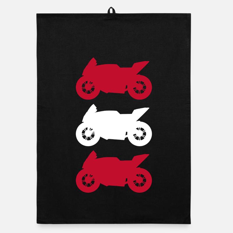 Motorcycle Austria Flag Motorsport Biker Organic dish towel
