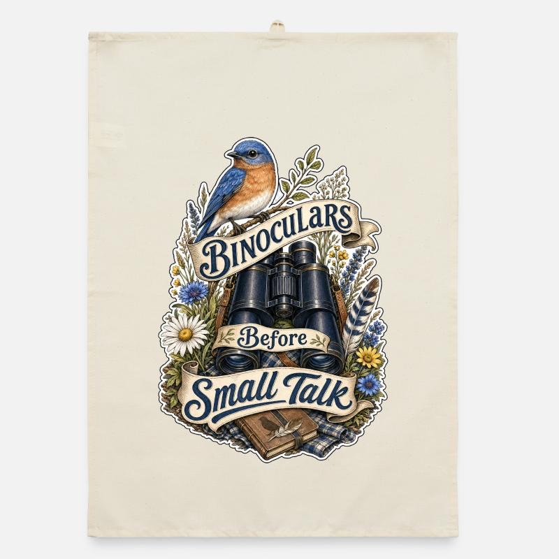 Binoculars Before Small Talk Clouds Organic dish towel