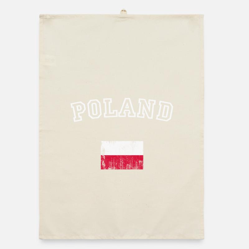 Conception du drapeau de l’arche de la Pologne Torchon bio