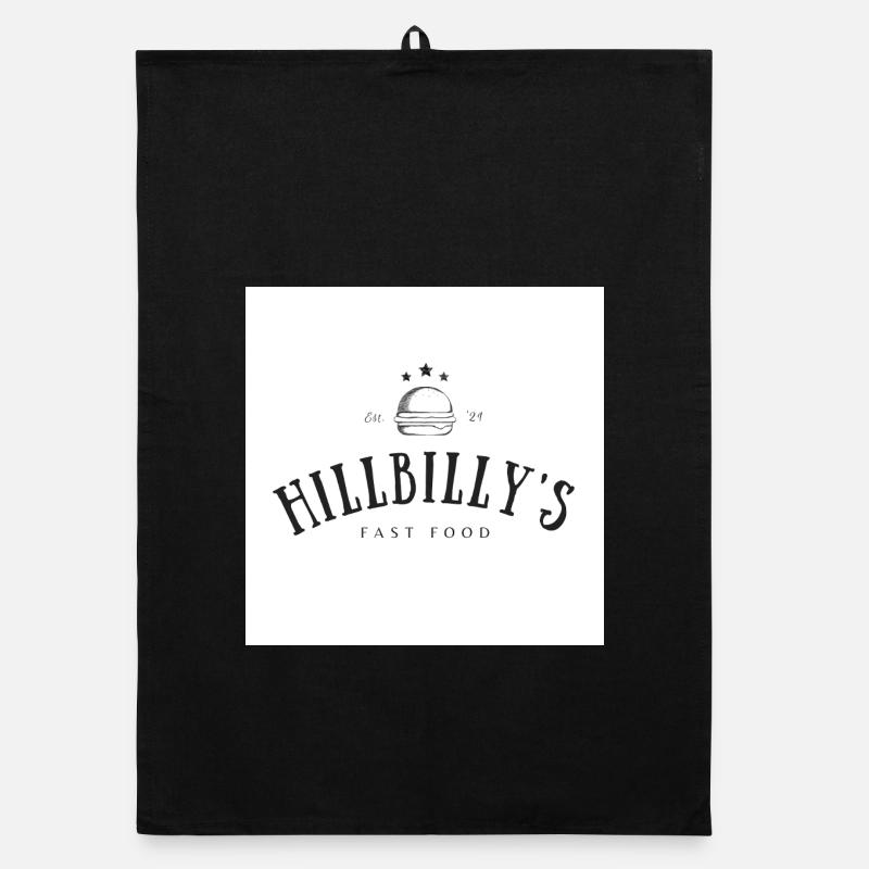 Hillbillys Logo rétro de restauration rapide Torchon bio