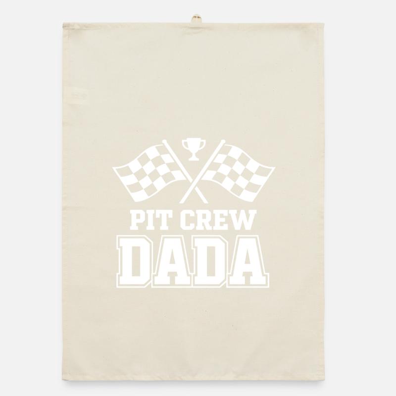 Pit Crew Dada Motorsport Racing Design Organic dish towel