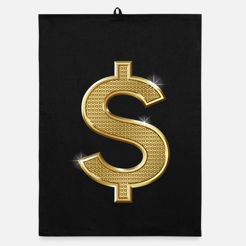 dollar sign Organic dish towel
