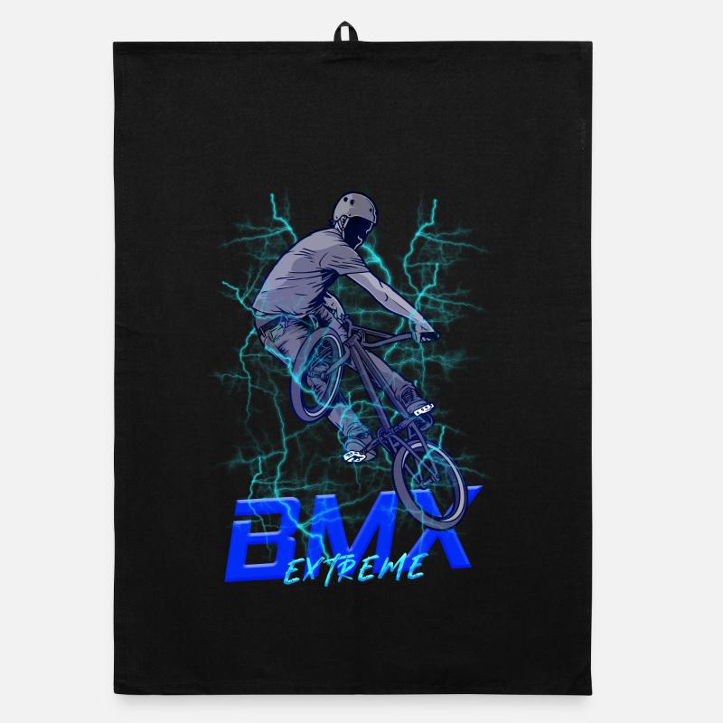 Cascade extrême néon BMX Torchon bio