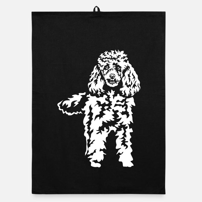Poodle "Black Edition" Organic dish towel