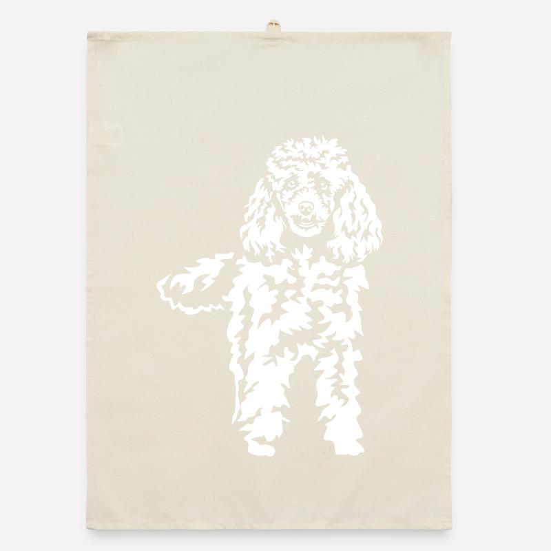 Poodle "Black Edition" Organic dish towel