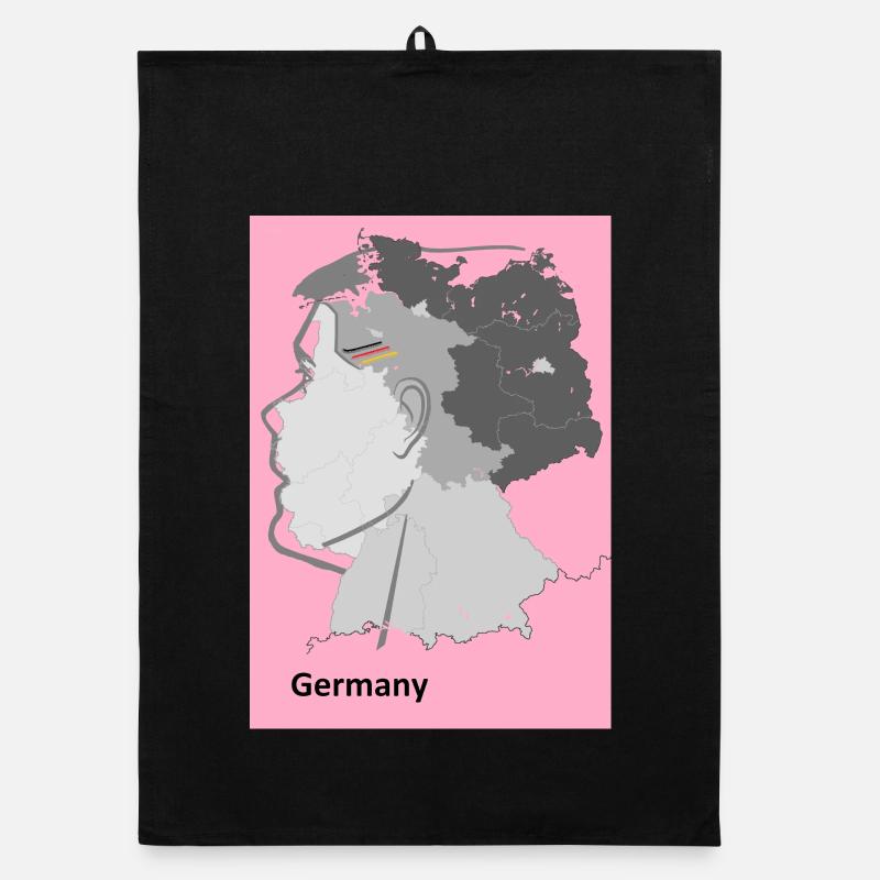 Germany in Gradient with Artist's Motif Organic dish towel