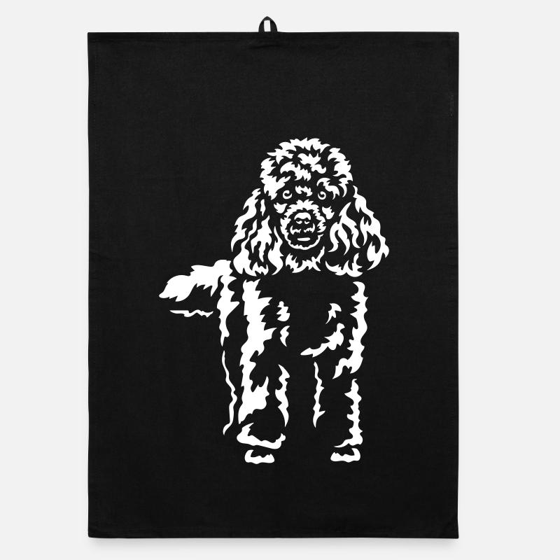 Poodle "Black Edition" Organic dish towel