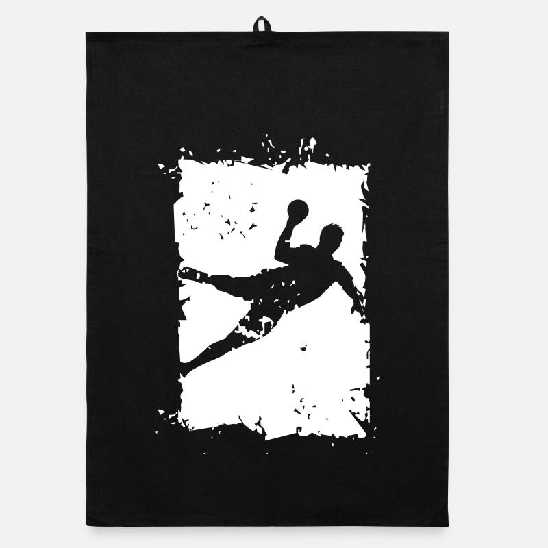 Handball Throw Explosion Destruction Illustration Organic dish towel