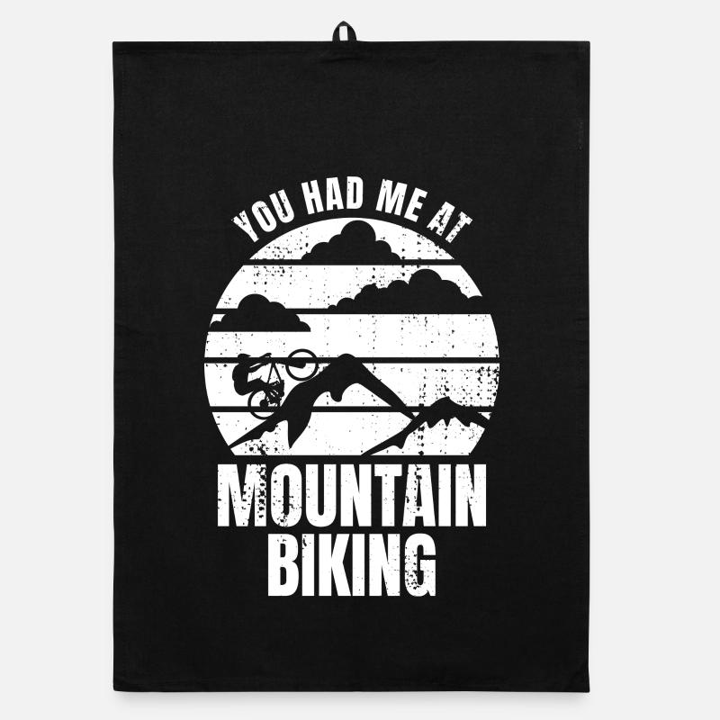 Mountain bikers Organic dish towel