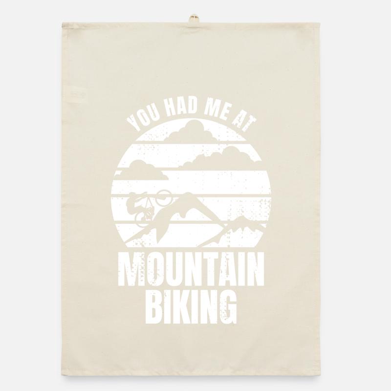 Mountain bikers Organic dish towel