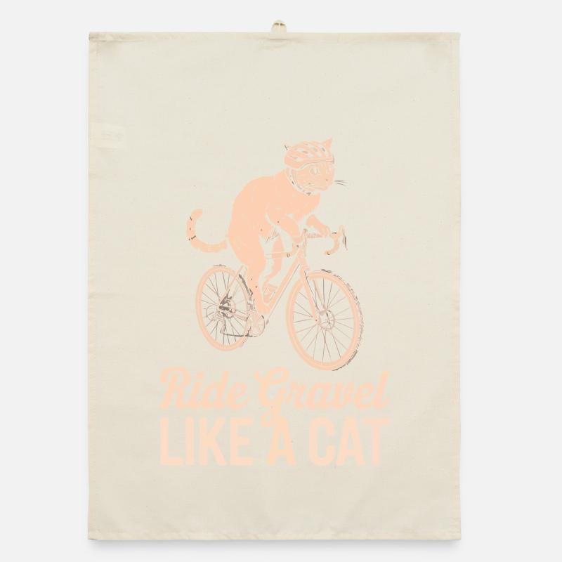 Roulez sur le gravier comme un chat Torchon bio