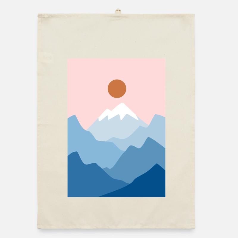 Mountain Landscape 2 Organic dish towel