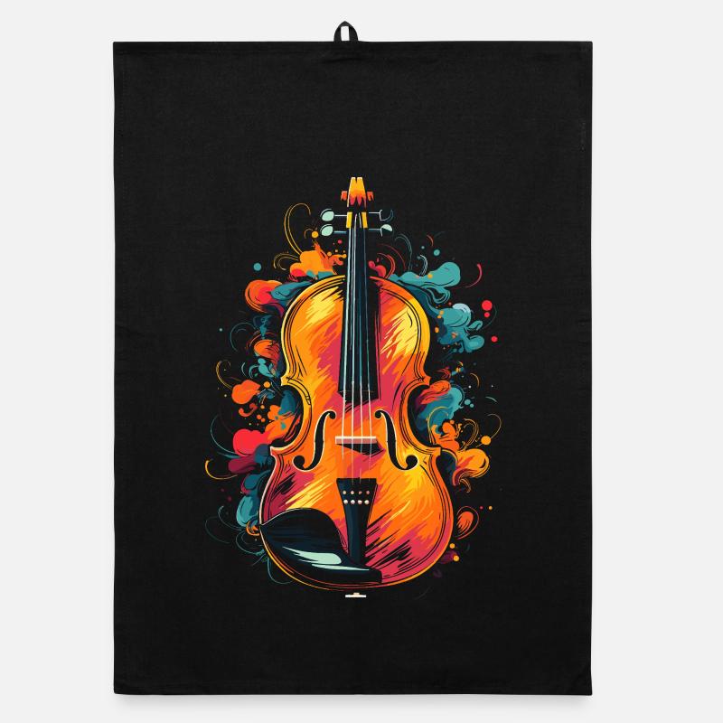 Violin Organic dish towel