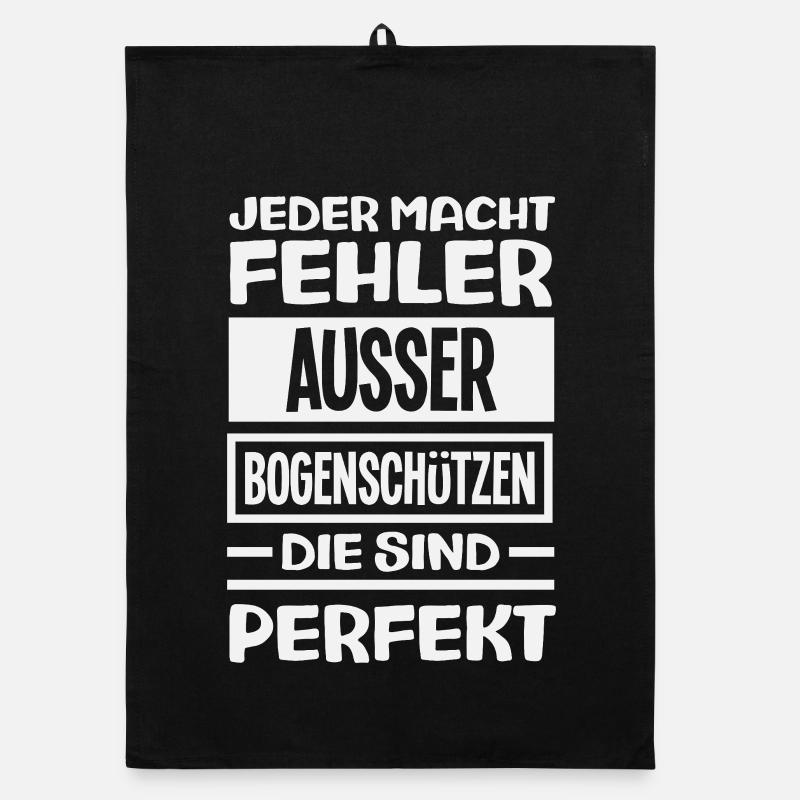Ich gehe Bogenschießen Organic Geschirrtuch