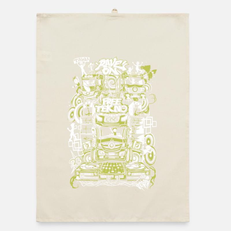 Rave on free TEKNO Organic dish towel