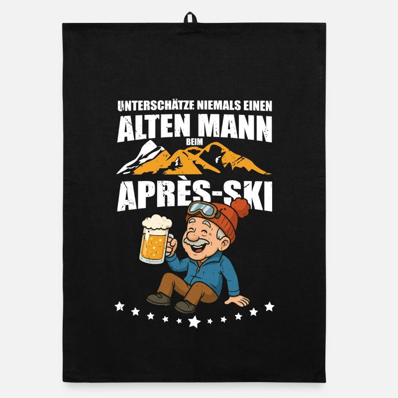 Old Man - Après-Ski Fun Gift Organic dish towel