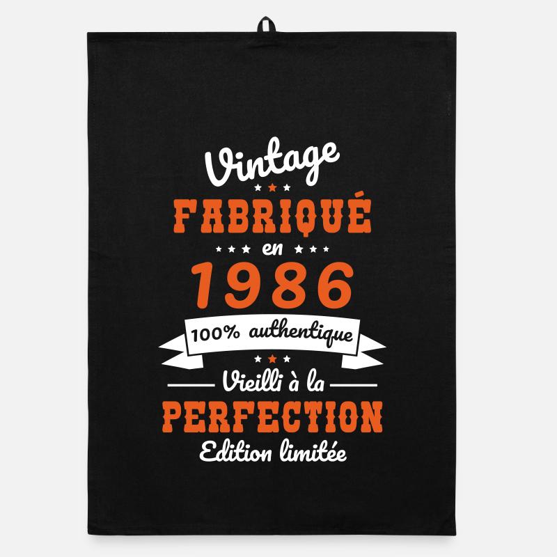 1986 – Vintage – Perfekt gereift Organic Geschirrtuch