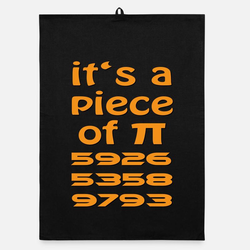 Piece of PI - Organic Geschirrtuch - Schwarz