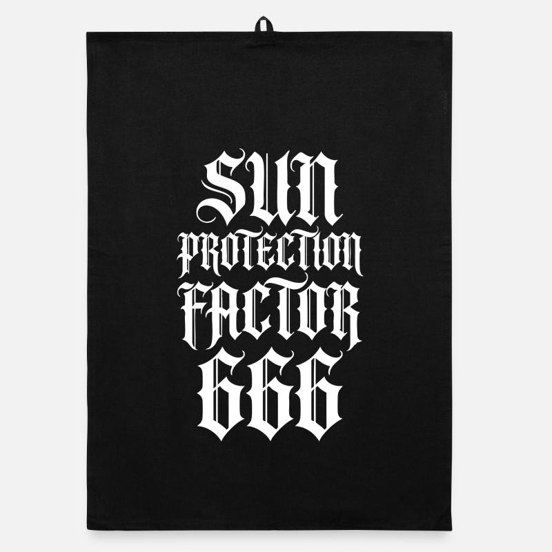 Gothic Provokationsspruch Organic Geschirrtuch
