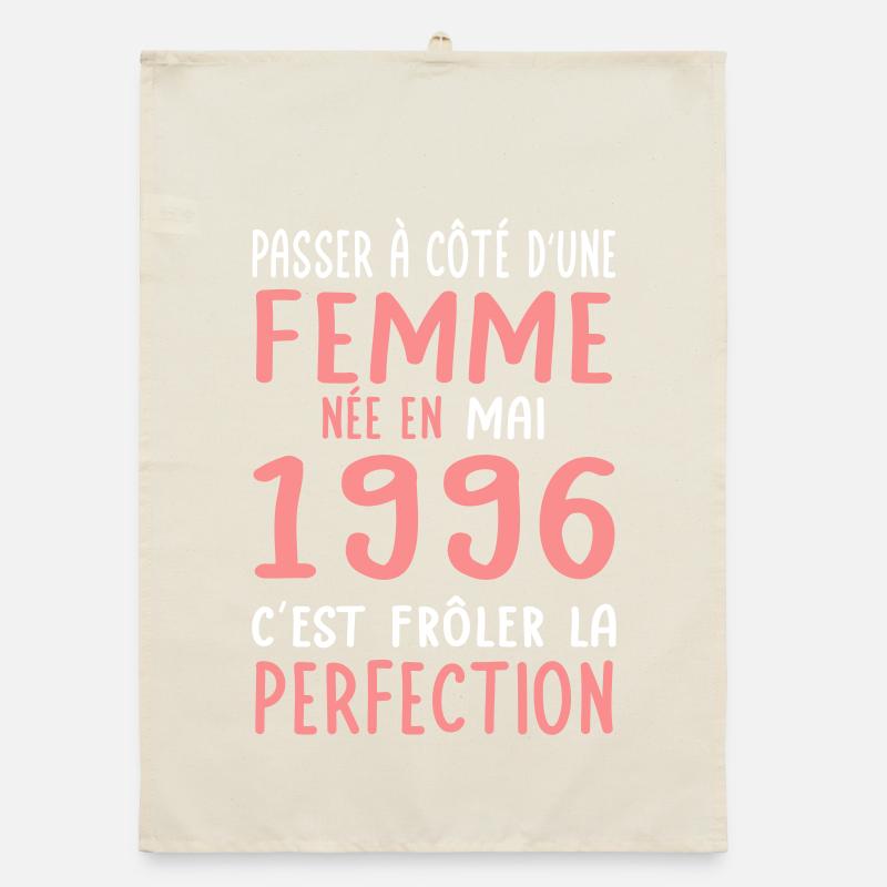 30th birthday - Born in May 1996 Organic dish towel