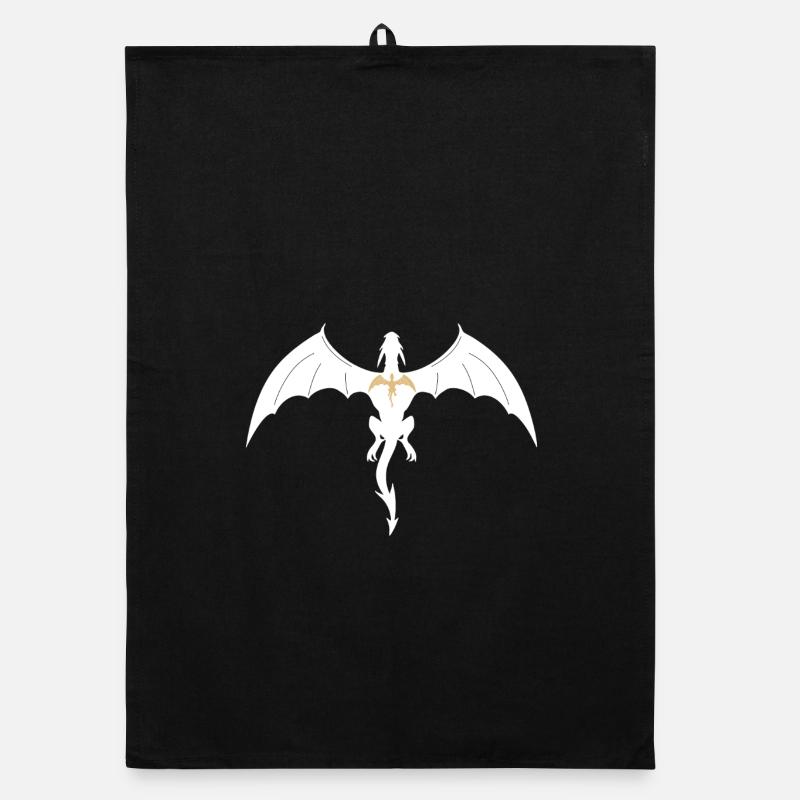 fourth wing dragon Organic dish towel
