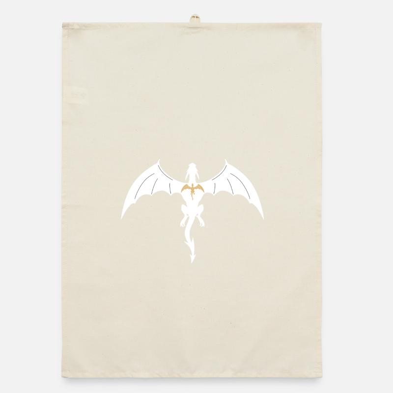fourth wing dragon Organic dish towel
