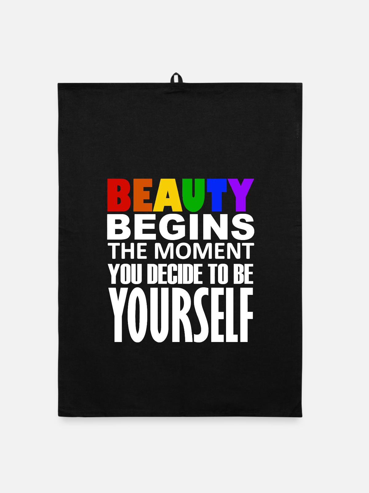 LGBTQIA+ - Torchon bio - noir - Devant