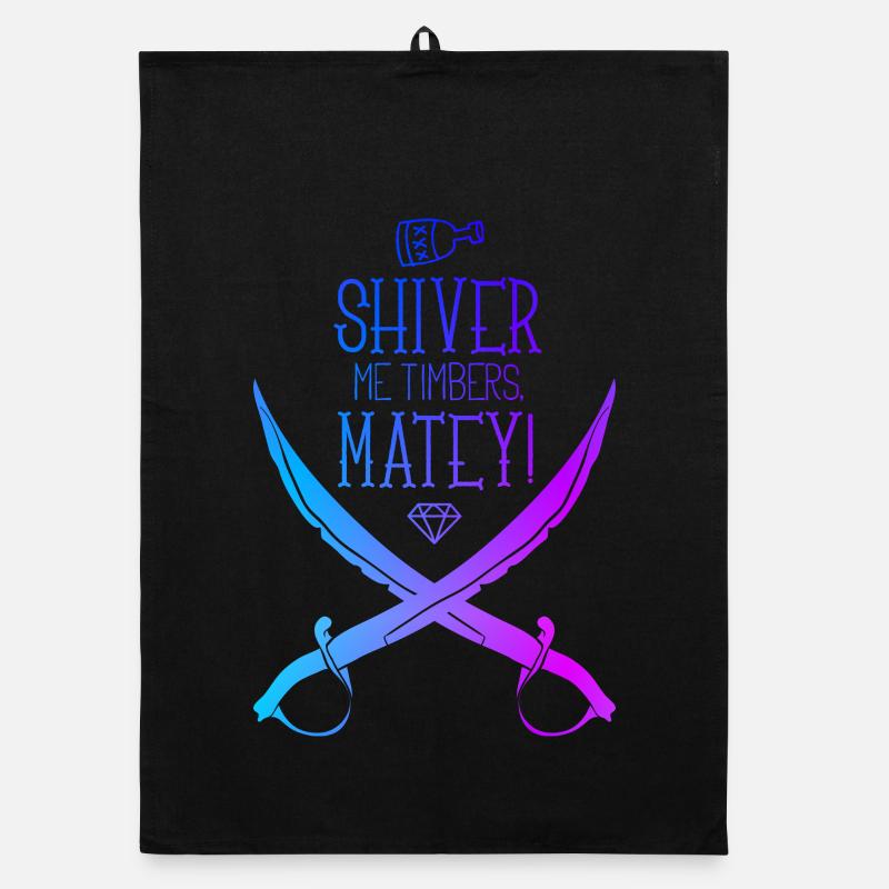 Pirate saber Organic dish towel