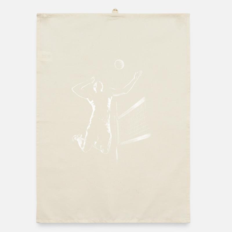 Volleyball Organic dish towel