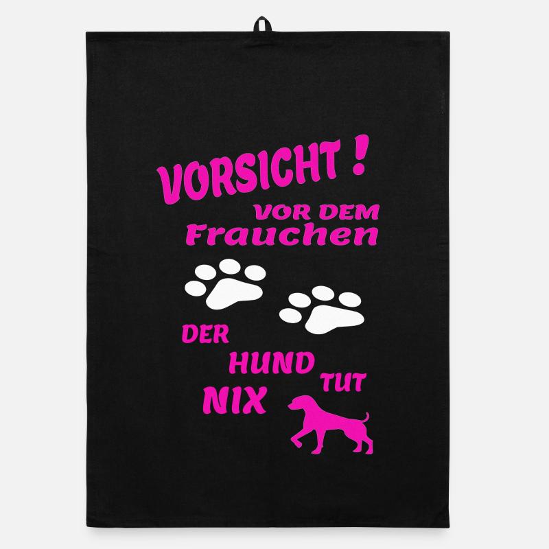 Hund Hundebesitzer Tierliebe Organic Geschirrtuch