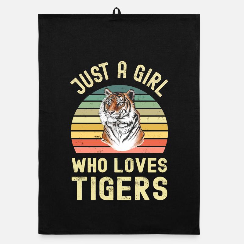 Tiger - Organic Geschirrtuch - Schwarz