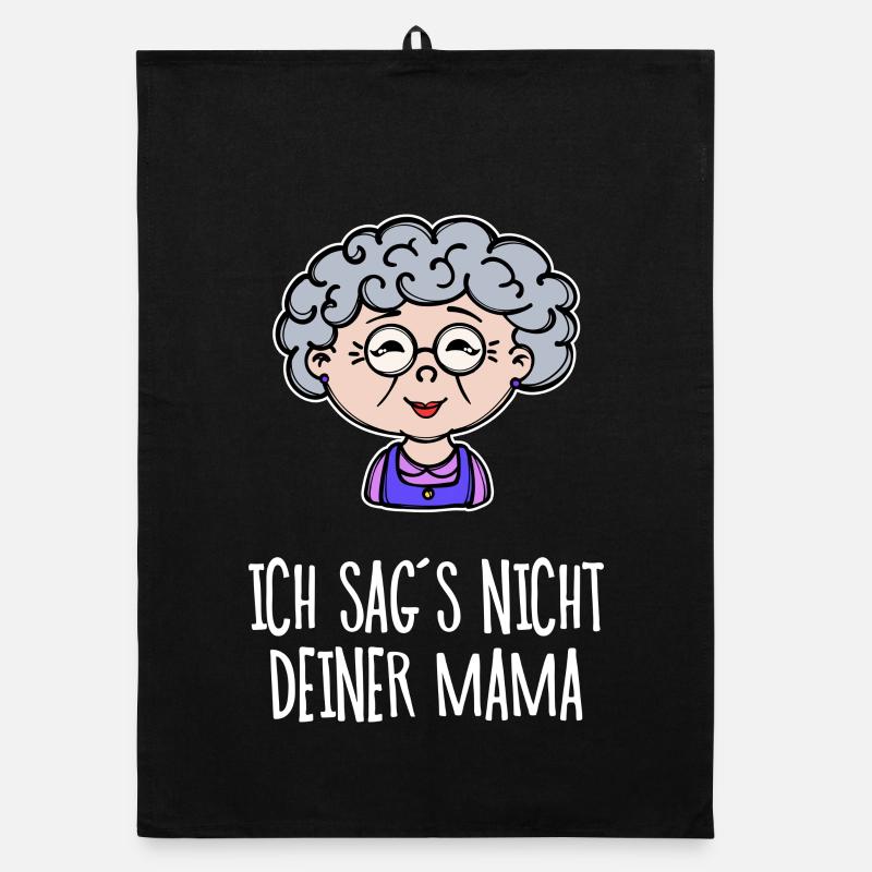 Oma Lustig Statement Großmutter Alte Frau Brille Organic Geschirrtuch