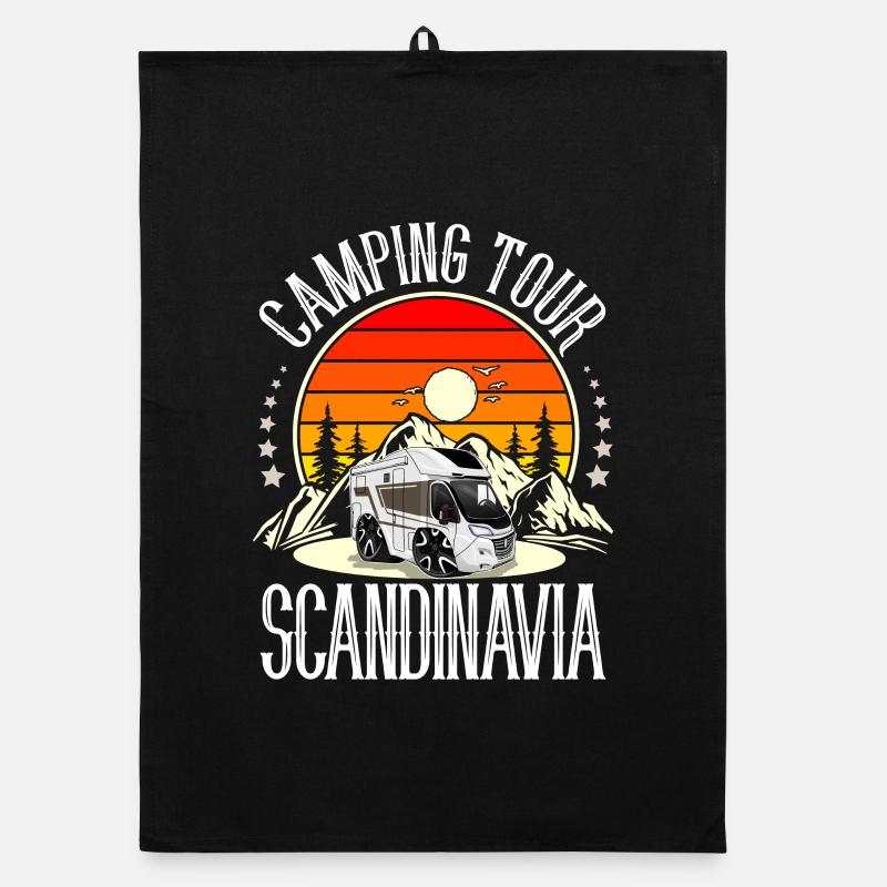 Camping Camper Camping Scandinavia Organic dish towel