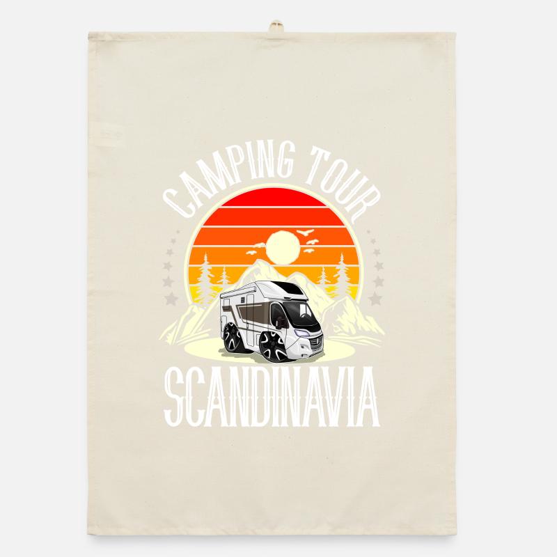 Camping Camper Camping Scandinavia Organic dish towel