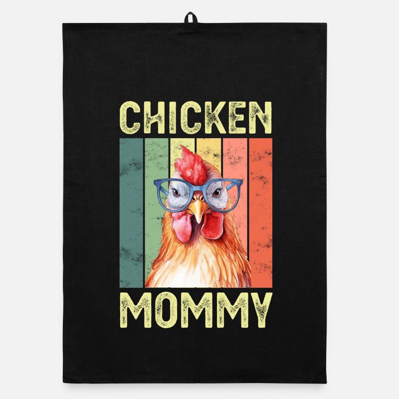 Chicken Chickens Organic dish towel
