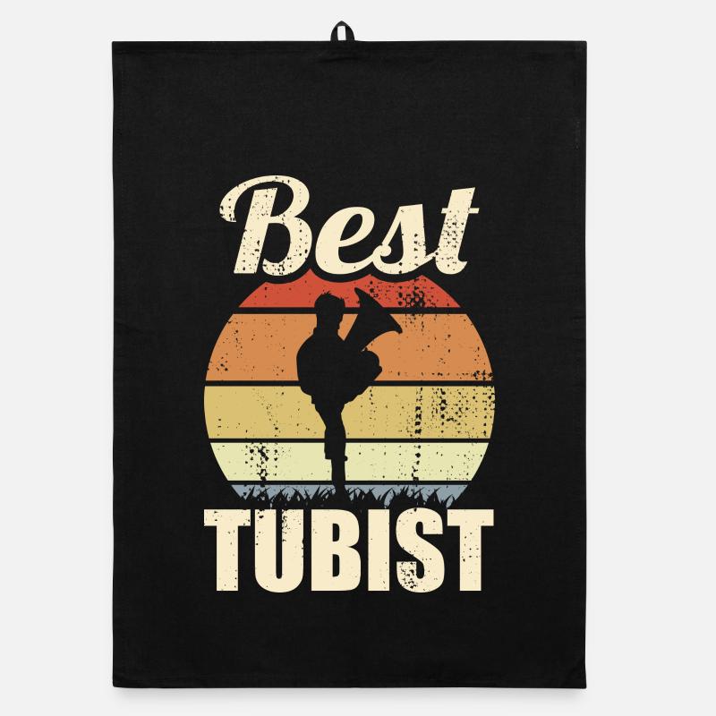 Bester Tubaspieler Organic Geschirrtuch