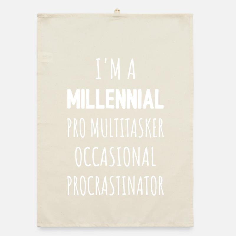 Je suis un procrastinateur multitâche professionnel de la génération Y I Torchon bio