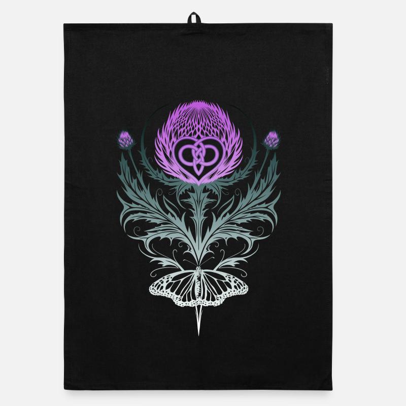 Chardon avec noeud papillon Torchon bio