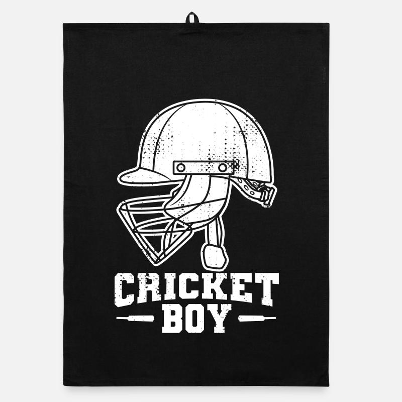 Boys Cricket Organic dish towel
