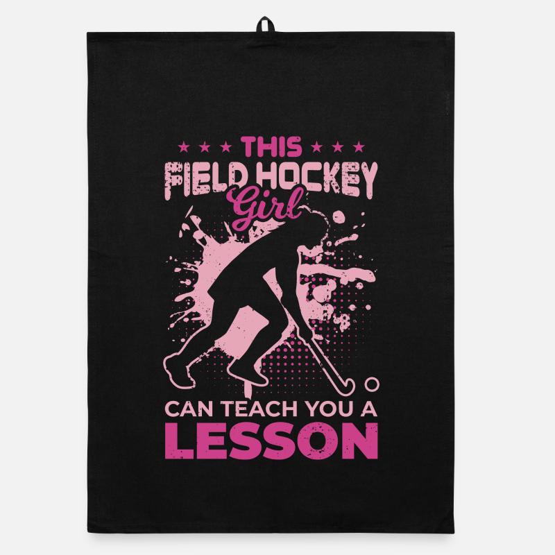 Feldhockeyspielerin Organic Geschirrtuch