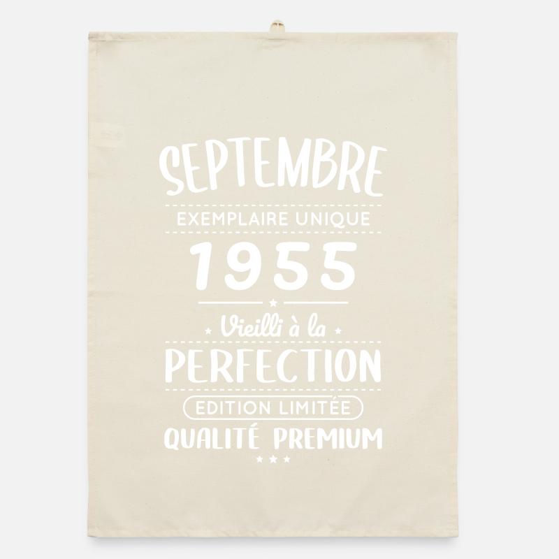 70. Geburtstag - September 1955 Perfektion Organic Geschirrtuch