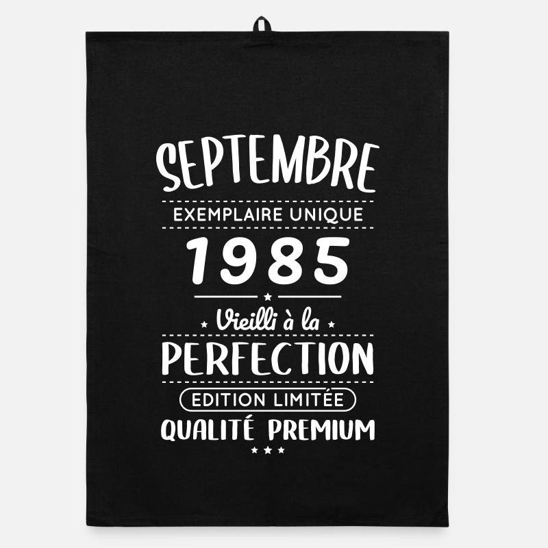 40th Birthday - September 1985 Perfection Organic dish towel