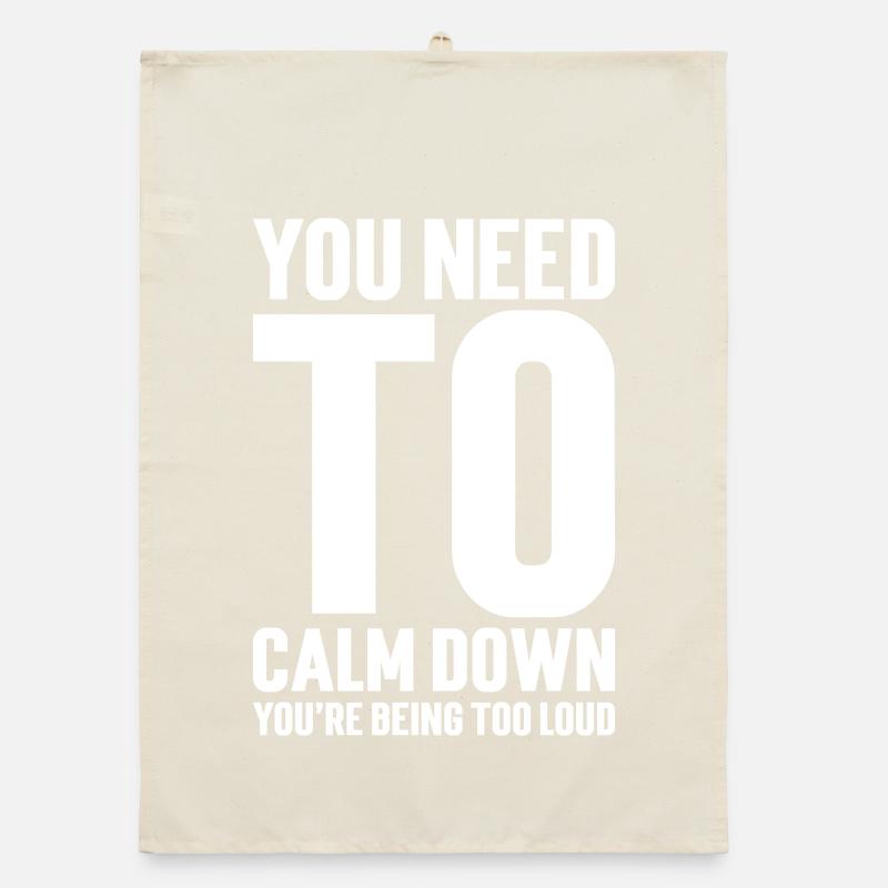 Message Motivante de Sérénité Torchon bio