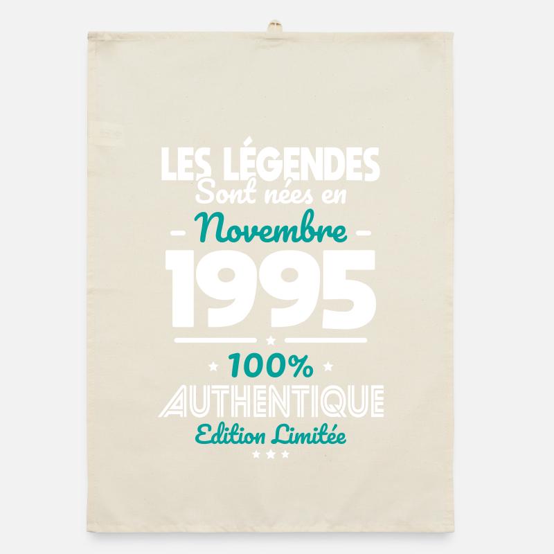 30th Anniversary - Legends born November 1995 Organic dish towel