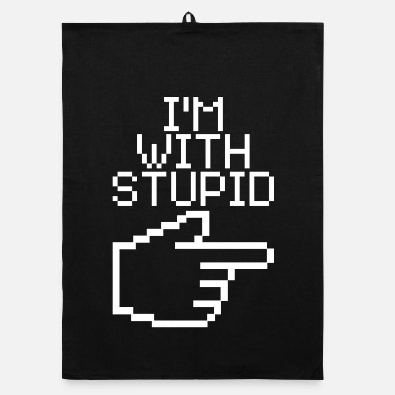 Je suis avec Stupid – Lustiger IT Spruch Torchon bio