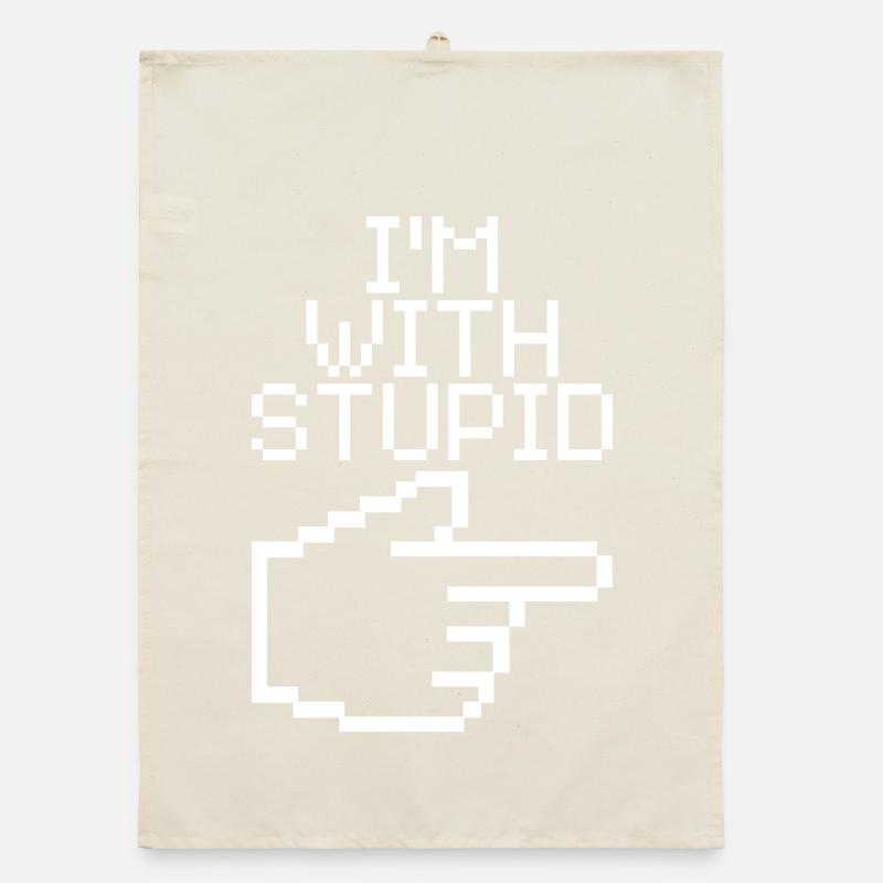Je suis avec Stupid – Lustiger IT Spruch Torchon bio