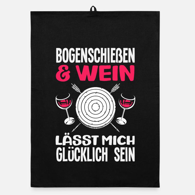 Ich gehe Bogenschießen Organic Geschirrtuch