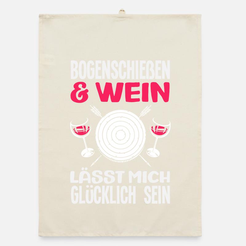 Ich gehe Bogenschießen Organic Geschirrtuch
