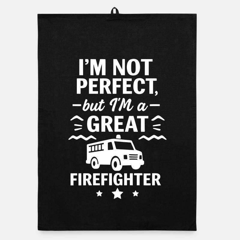 Super-Feuerwehr-Held Organic Geschirrtuch