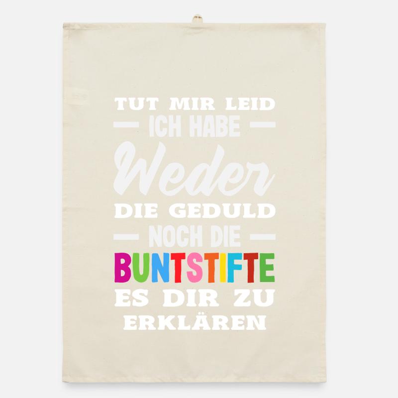 Neither patience nor crayons – sarcasm Organic dish towel